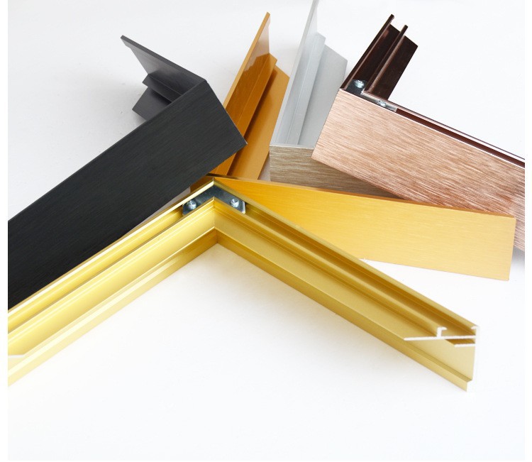 铝合金画中画相框线条金属拉丝油画框镜子边框型材广告框074