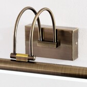 美式 镜灯浴室卫生间镜柜灯具防水LED化妆灯青古铜 镜前灯复古欧式