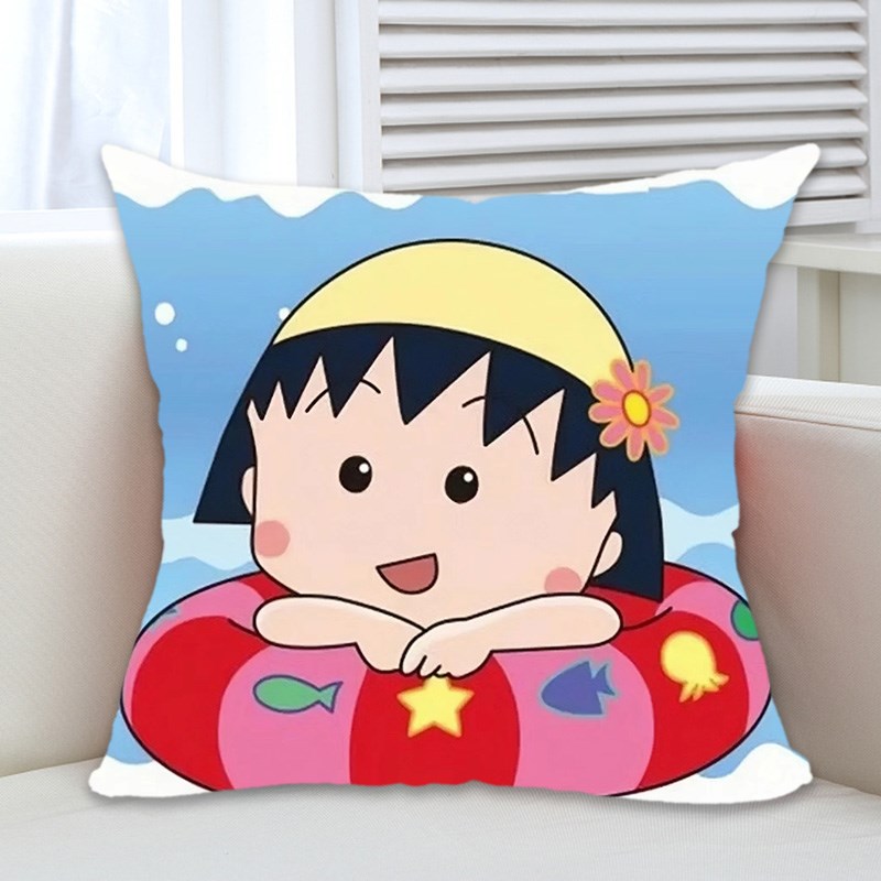 樱桃小丸子卡通动漫两用抱枕被子沙发靠枕儿童床头靠垫办公室腰枕