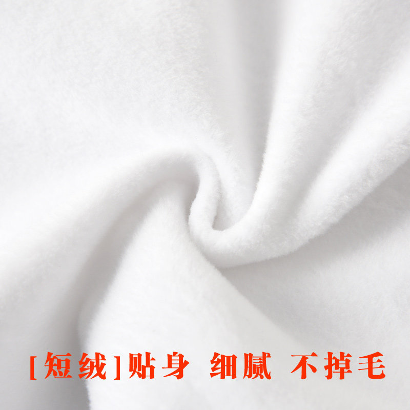 儿童加绒t恤白色男童长袖翻领POLO衫女童打底衫学生秋冬加厚校服T