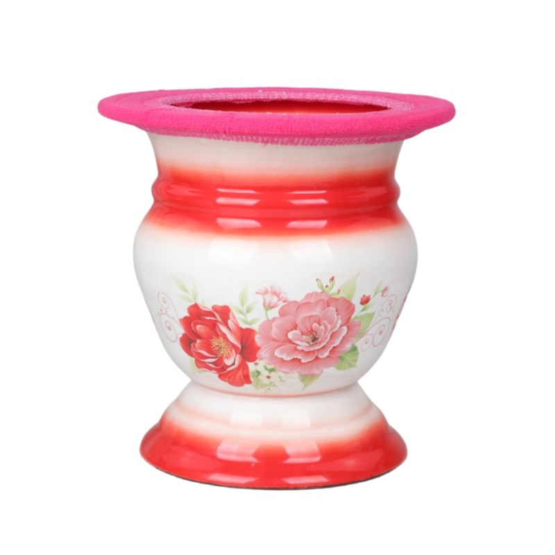 老式搪瓷成人尿壶老人尿桶老人尿盆加厚老式痰桶家用孕妇高脚痰盂