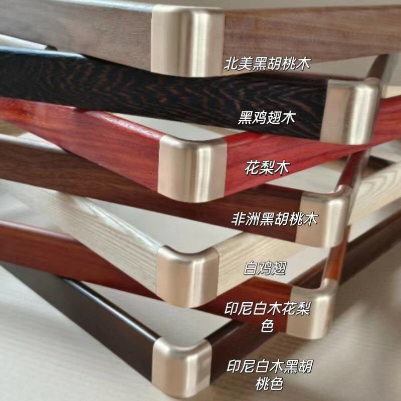 书法框圆铜角框装裱挂墙水墨字画实木正方形相框新中式国画框定制