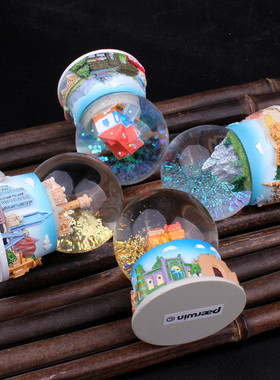 新疆旅游纪念品派尔文梦幻水晶球喀什伊宁摆件男女儿童小礼物礼品