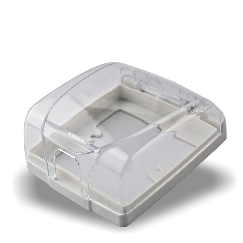 86型卫生间浴室厨房防油开关插座保护盖 透明插座13A防水盒