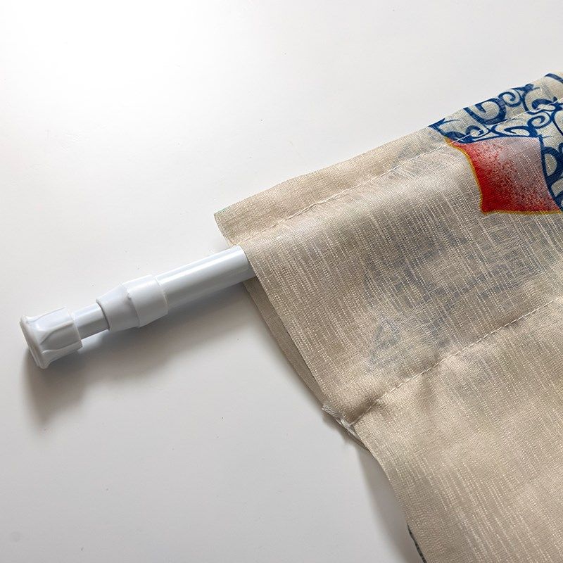 中式门帘隔断帘家用玄关卧室帘子半截布帘半帘免打孔卫生间遮挡帘