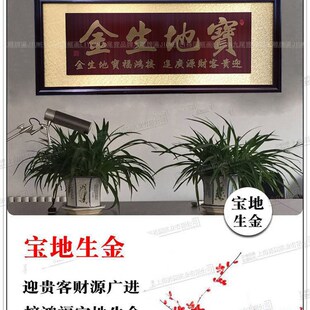 开业牌匾宝地生金雕刻匾工艺扁木雕店面贺匾礼品挂匾饭店餐厅开业