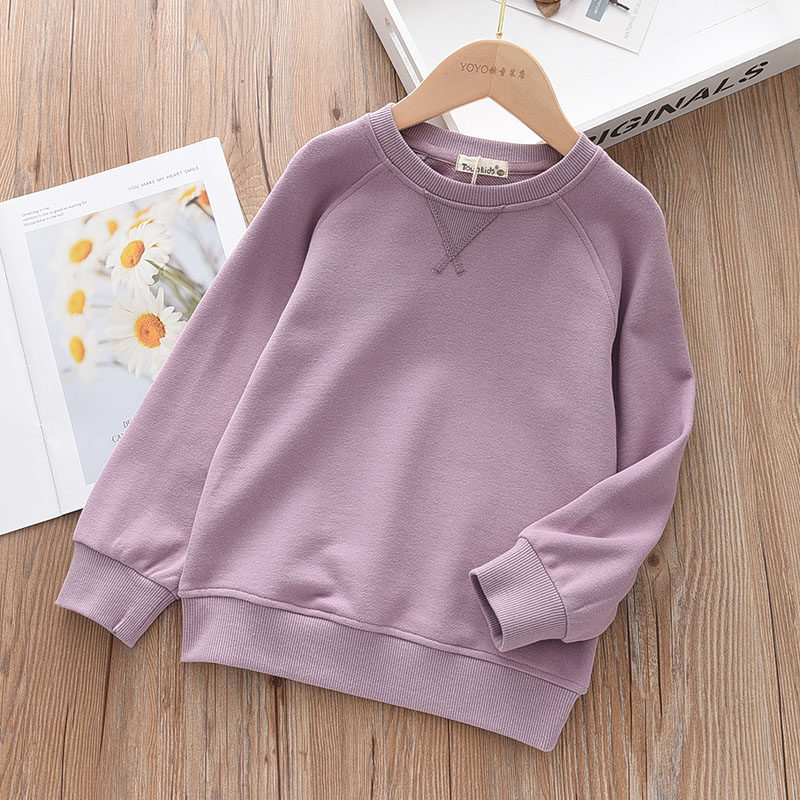 洋气亲子春秋新款儿童男女童纯棉毛圈潮卫衣 宝宝中大童学生上衣