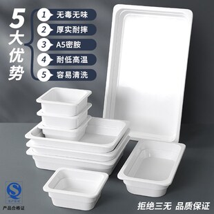 密胺白色卤菜卤肉熟食托盘鸭货展示盘塑料仿瓷份数盘子麻辣烫菜盘