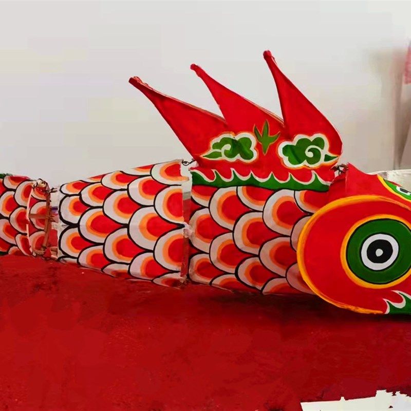 立体鱼灯笼可活动古装摄影道具纯手工可定做汉服装饰品竹制