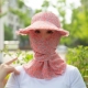 春夏防晒帽子防风防尘护脸护颈男女骑车遮阳帽户外工作田间采茶帽