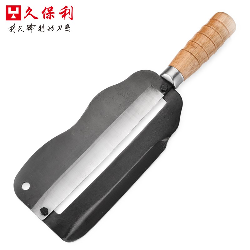 久保利6-59高碳钢加重型商用甘蔗刨刀特大号甘蔗菠萝削皮器工具