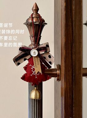 车载装饰圣诞挂件车内高级感摆件咖啡面包店氛围感门挂礼物送客户