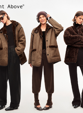 Right Above 30羊毛皮毛一体双面穿麂皮毛毛大衣【双面穿】