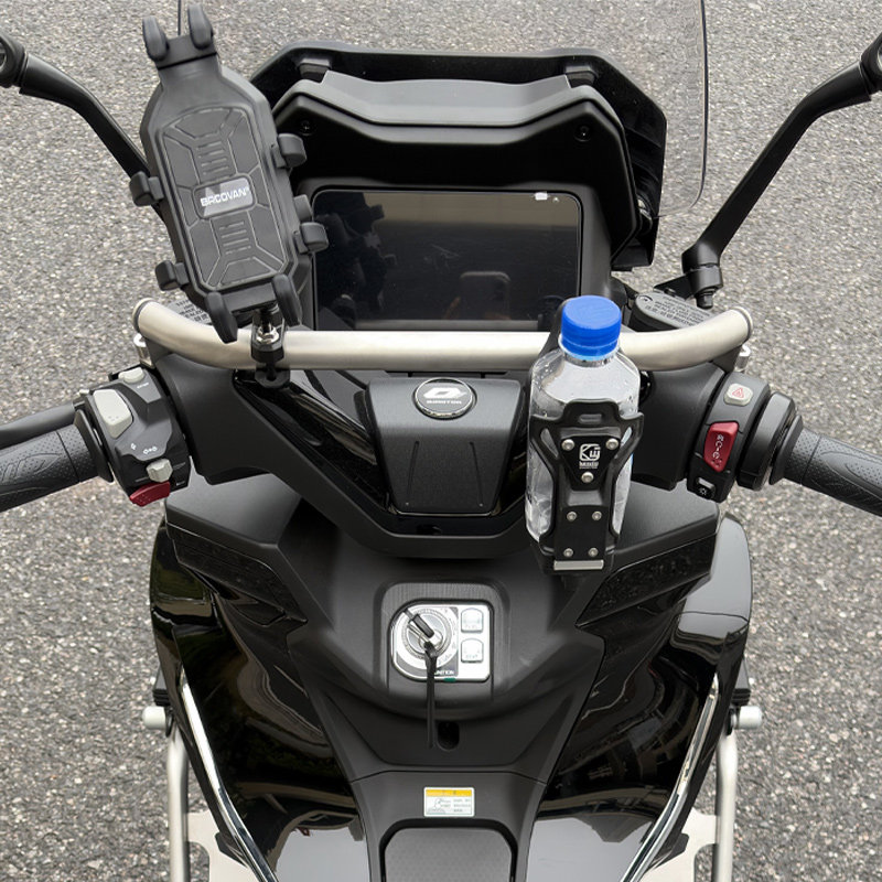 适用Qjmotor钱江鸿350 gs平衡杆支架车把拓展架龙头导航横杆改装