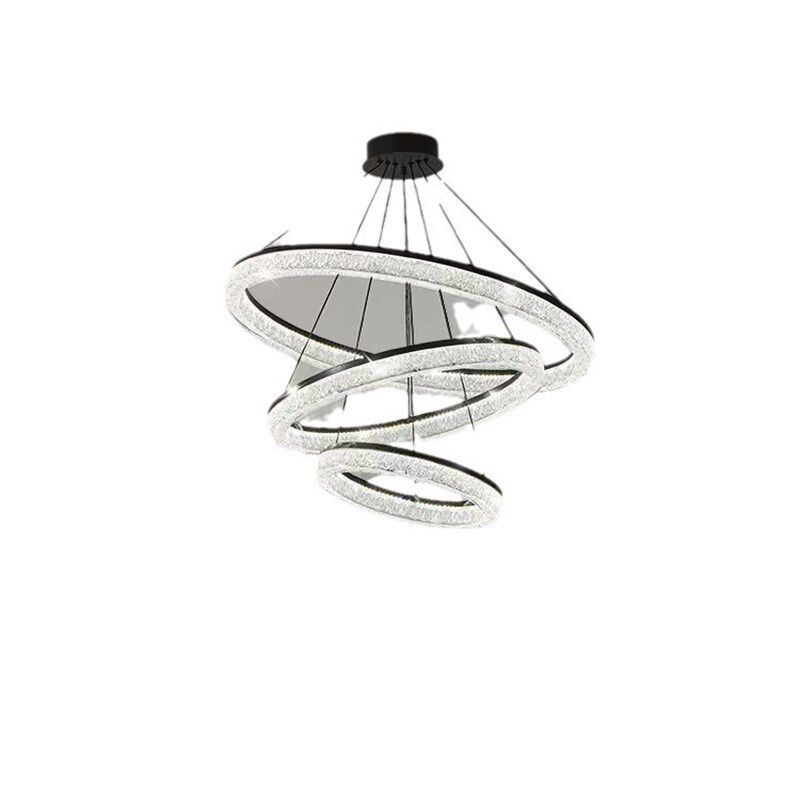 意式极简客厅吊灯2024新款现代简约轻奢创意设计师圆环卧室餐厅灯