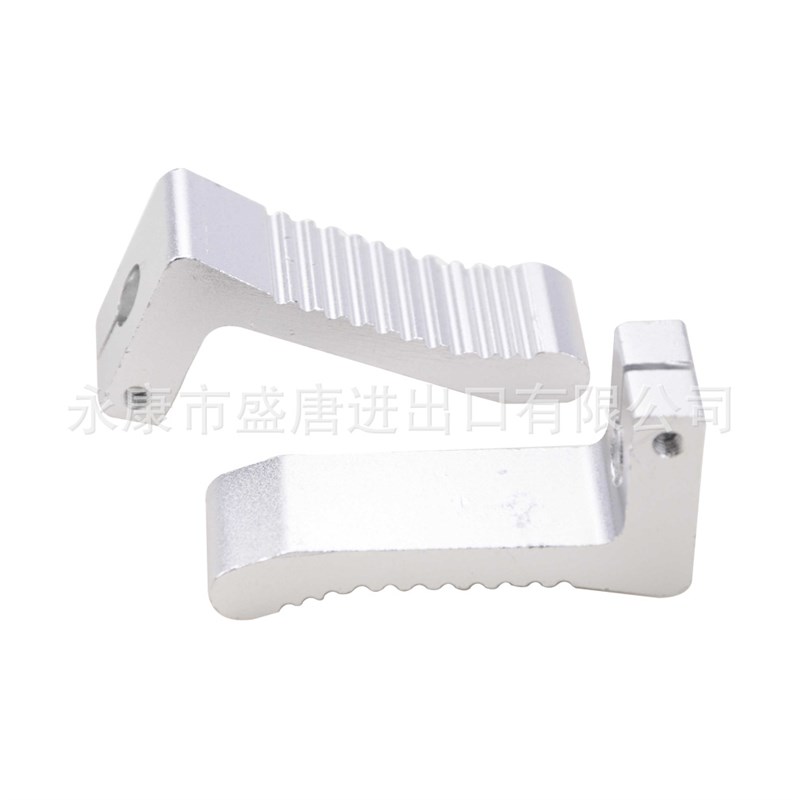 GOOFIT 1 对小脚钉 7 形脚踏板替换 2 冲程 47cc 49cc  银色