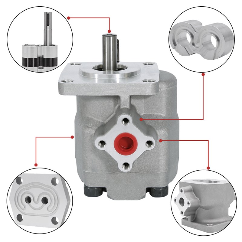 巨丰直销铝合金油泵 高压齿轮泵HGP-2A 小型液压泵齿轮油压泵