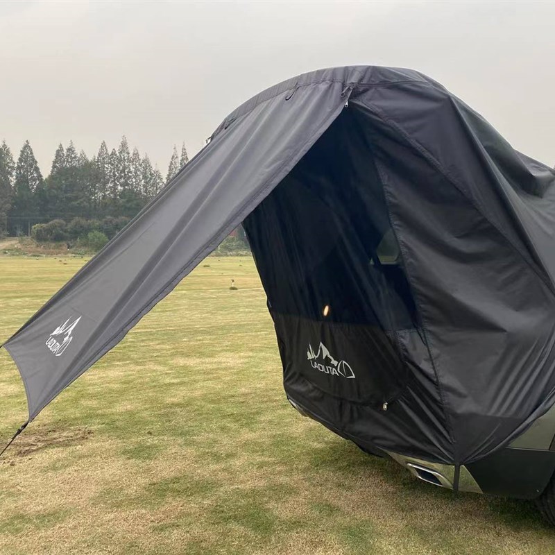 户外车尾帐篷便携露营野营天幕车顶延伸帐汽车车旅帐(牛津款)