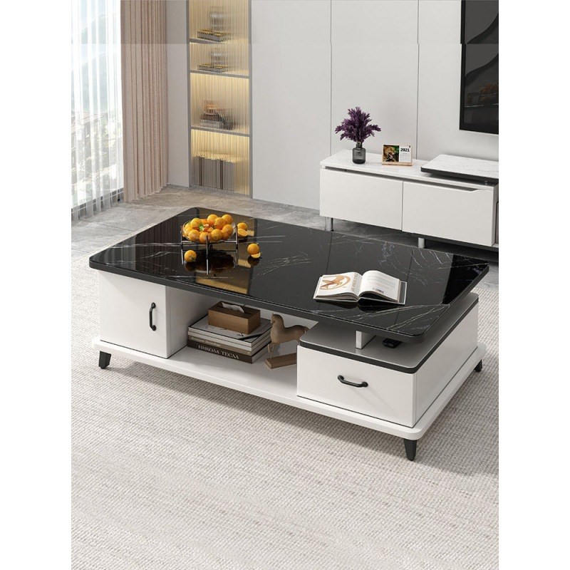 茶几客厅家用轻奢简约现代小户型办公室茶台欧式钢化玻璃茶几桌子