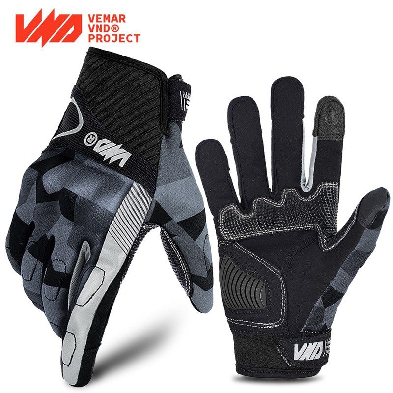 VND全指越野手套夏季透气骑行机车户外防护摩托车手套男摩旅装备