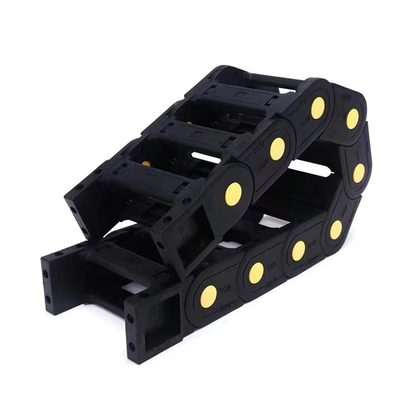 宁波直发桥式加强型黄点拖链 机床穿线厂家拖链65系列 尼龙坦克链