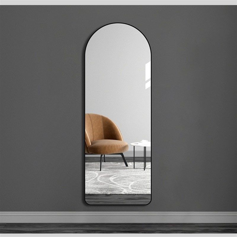 拱形全身穿衣镜家用女生卧室网红壁挂式可移动立体挂墙试衣落地镜