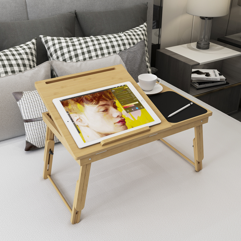 床上可折叠小书桌子床上桌懒人桌寝室学习桌可升降笔记本电脑床桌
