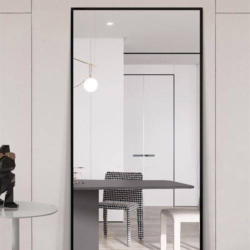 伯仑镜子全身简约穿衣镜壁挂落地镜防爆卧室镜宿舍贴墙镜试衣镜子