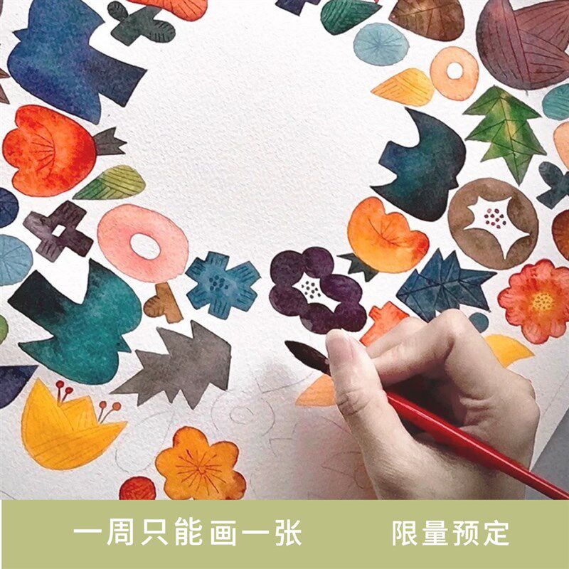 纯手绘 餐厅装饰画 手工画室画 日式北欧 器皿花卉 艺术 挂画