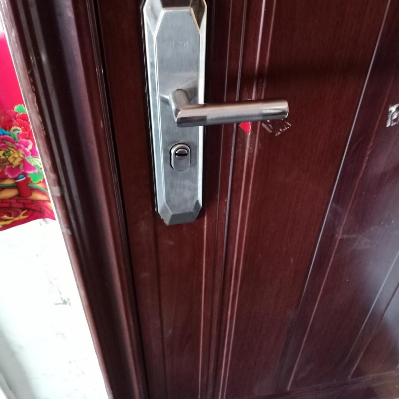 上提大门锁具拉手不锈钢防盗门反锁子母门锁双开门室内家用铝合金