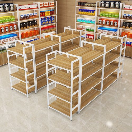 中岛货架置物架多层展示柜多功能零食摆货架超市家具便利店展示架