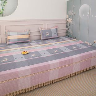 冬季纯棉保暖榻榻米床盖定制大尺寸全棉炕盖专用床单四季通用床品