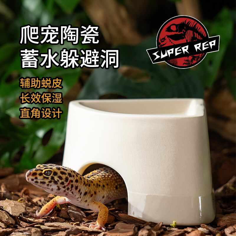 爬宠造景陶瓷加湿躲避洞穴爬虫守宫蜥蜴蛇类角蛙通用躲避屋摆件