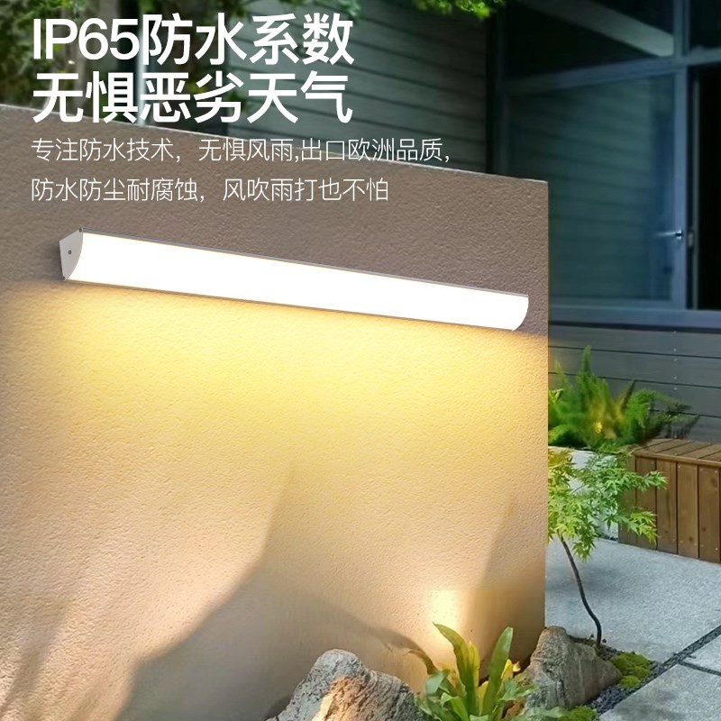 新款超亮户外防水壁灯长条过道楼梯灯室外led阳台灯门头灯庭院灯
