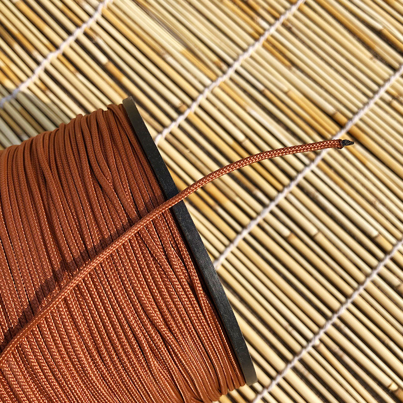 优质竹帘芦苇帘卷帘拉绳20米包芯尼龙绳咖啡色滑轮垂帘线耐磨专用