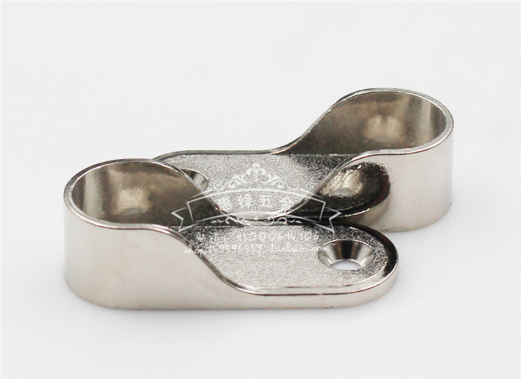 加厚不锈钢管法兰挂衣杆挂杆衣柜衣托衣杆底座衣柜配件