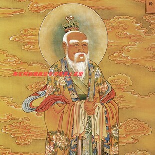 四大天师画像挂画卷轴装饰画张天师许逊葛玄葛仙萨祖萨守坚水陆画