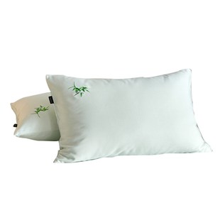 2024新款夏季A类竹纤维绣花枕套家用一对装枕头套防头油枕套单只