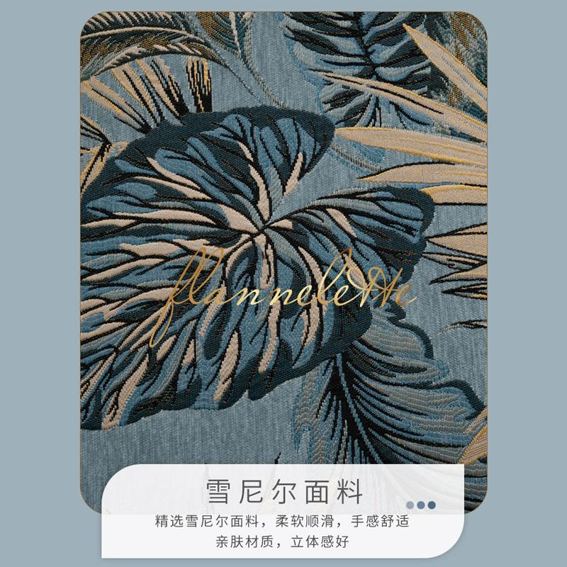 窗台垫子网红飘窗垫定做中式四季通用热带雨林轻奢风格漂窗睡垫