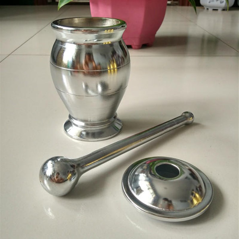 纯铜捣药罐 黄铜剥蒜器中药研磨铸铁捣药器捣药钵捣药臼捣蒜器
