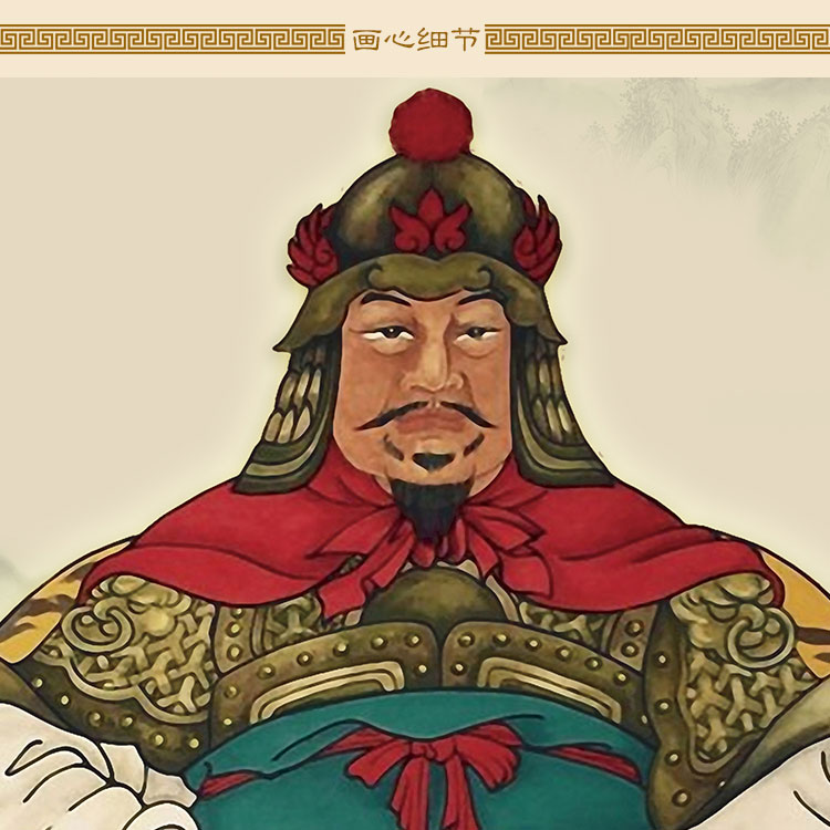 定制订做宗祠家谱祖先画像 武将文官氏族祖宗人物挂画 装饰卷轴画