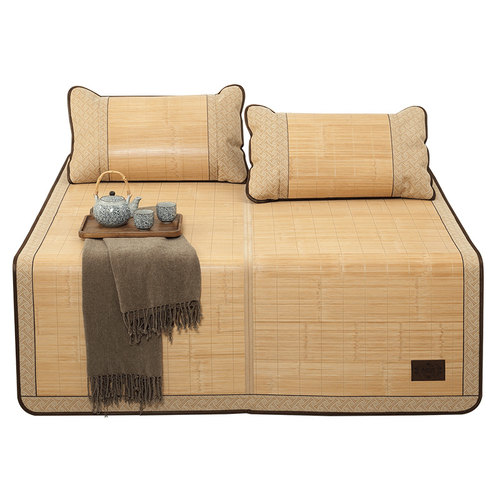 老席匠凉席水磨竹藤双面竹席1.8m床1.5米1.2高档席子夏季直筒折叠