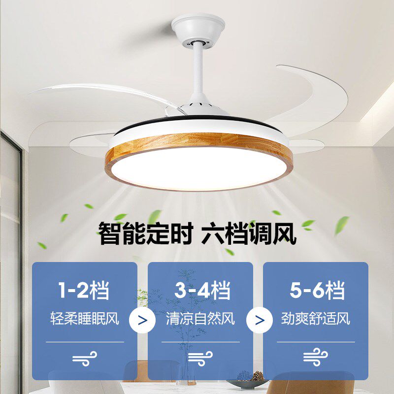 原木餐厅风扇吊灯实木客厅卧室书房灯新中式2024新款一体中古灯具,家装灯饰光源,风扇灯,淘宝优惠券,粉丝福利购,淘宝优惠卷