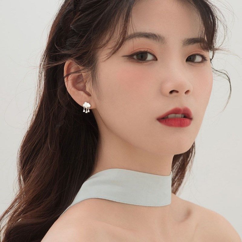 srrmhyn云朵耳钉贝壳雨滴流苏耳环女2023年新款潮夏季可爱,节庆用品/礼品,文化创意手环,淘宝优惠券,粉丝福利购,淘宝优惠卷
