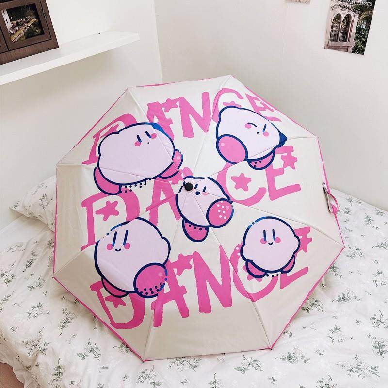 抖音伞厂卡通可爱全版Kirby遮阳伞太阳伞学生自动乙烯基防晒霜