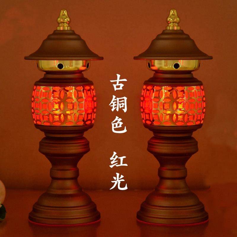 佛家用品 财神灯关公灯神社灯家用插电供灯招财进宝菩萨佛前供奉
