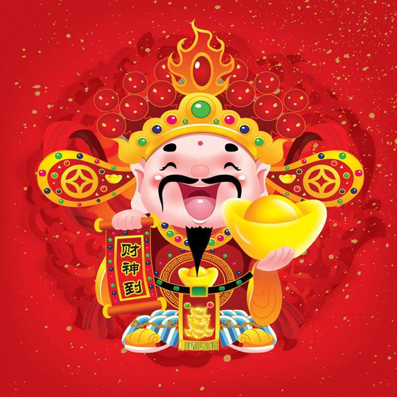 钻石画满钻石新的2025年生意兴隆财神5D手工应用钻石十字绣客厅和,居家布艺,十字绣套件,淘宝优惠券,粉丝福利购,淘宝优惠卷