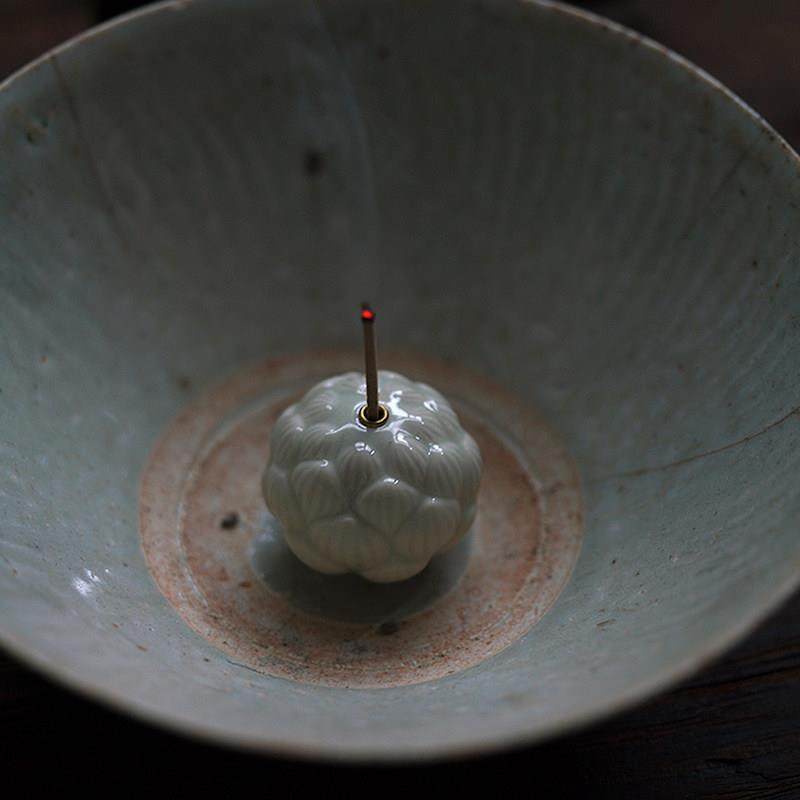 陶瓷莲花香插香薰炉香炉线香底座家用室内香托托盘香座檀香小摆件,家居饰品,香托/香盘/香座/香插,淘宝优惠券,粉丝福利购,淘宝优惠卷