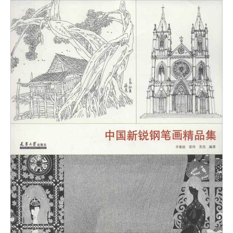 【正版书包邮】中国新锐钢笔画精品集辛塞波天津大学出版社,书籍/杂志/报纸,绘画（新）,淘宝优惠券,粉丝福利购,淘宝优惠卷