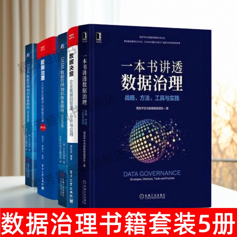 数据治理书籍全5册书籍